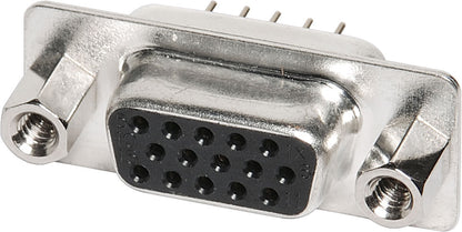 D-Sub Connector DE15 High Density Female PCB Mount P3085