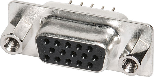 D-Sub Connector DE15 High Density Female PCB Mount P3085