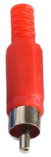 Plug RCA Red Plastic P351RD