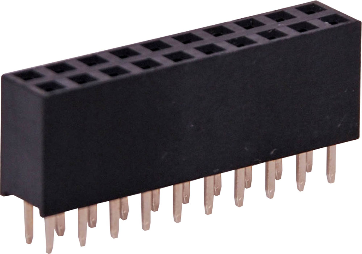 Spring Socket Header Headers & Shunts Header Socket 2 x 10 Pin 8.5mm P5383 – Leading Edge ...