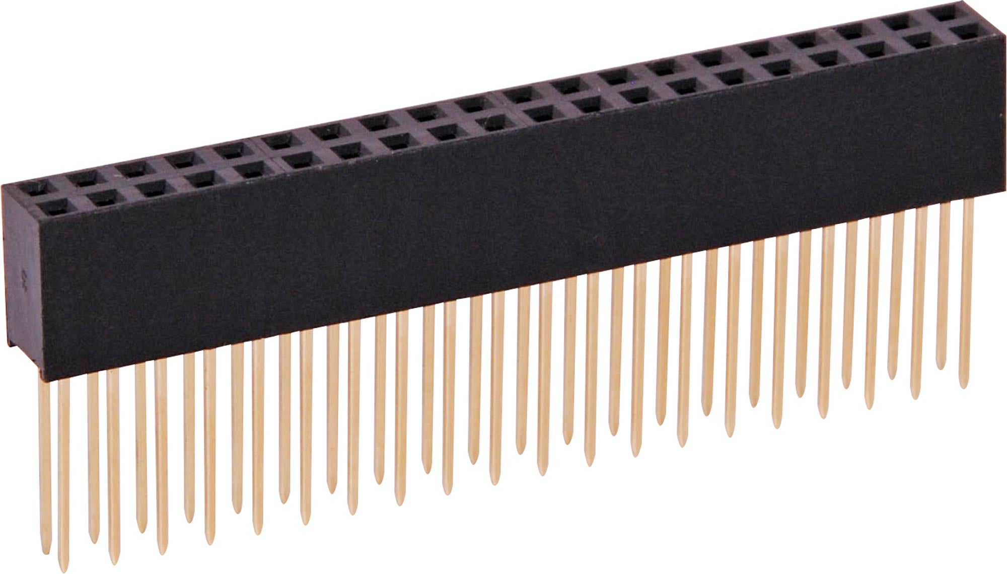 Spring Socket Header Headers & Shunts 2 X 20 Pin 11mm Stackable Header Socket P5387 ...