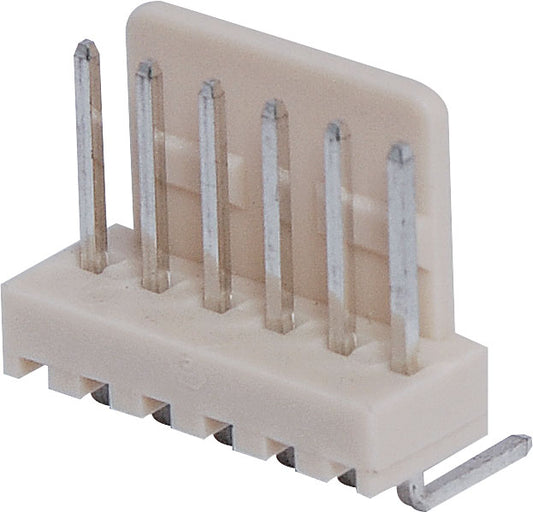 Pluggable Header 6 Way 2.54mm 90 Deg. PCB Mount Pin Header P5516