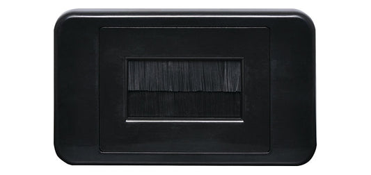 Wall Plate Flat Black Brush Entry Black  P6883A