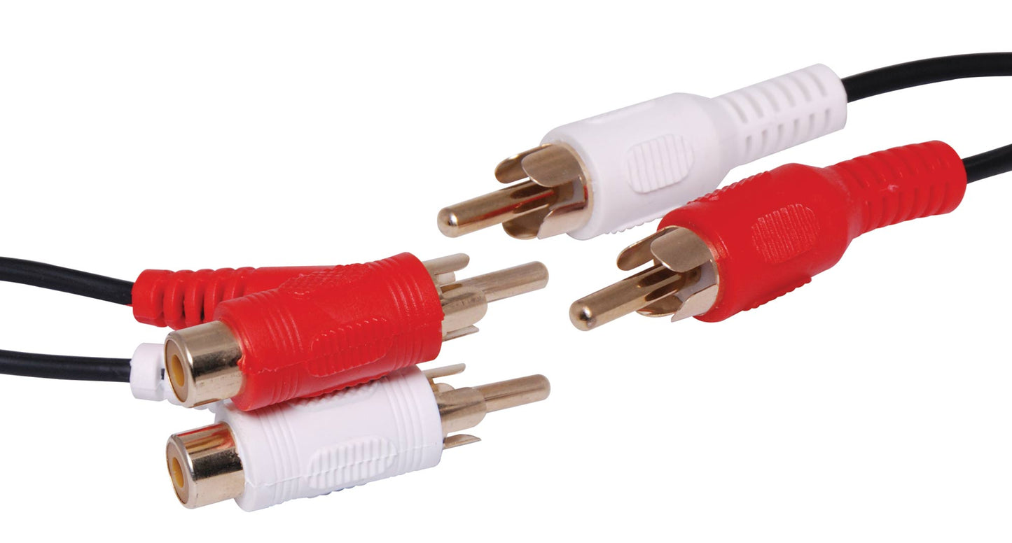 Audio Visual Lead OFC Dual RCA Piggyback to Dual RCA 1.5m P7261A