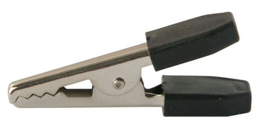 Alligator Clip 34mm Uninsulated Jaws Black P734B