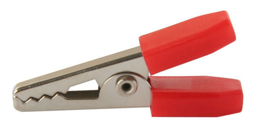 Alligator Clip 34mm Uninsulated Jaws Red P734R