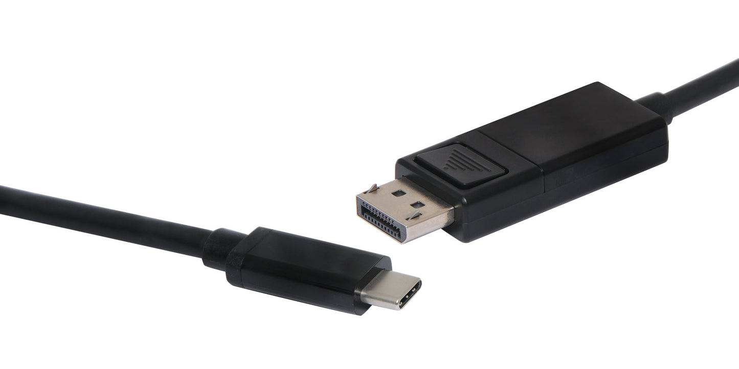 DisplayPort Male to USB Type C Lead 2m P7399