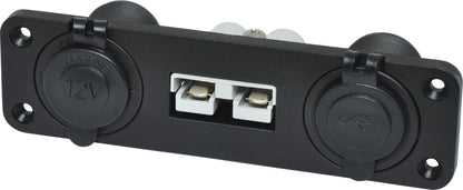 DC Power Connectors Panel Mount Anderson Style With Car Accessory / USB P7812