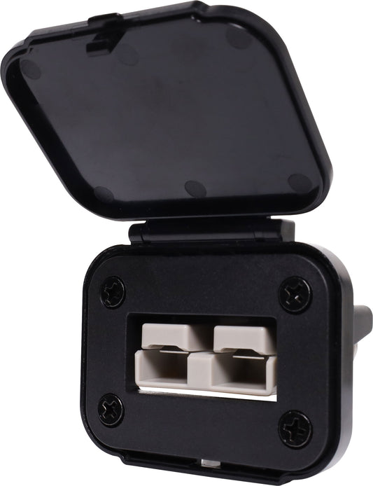 DC Power Connectors Panel Mount SB50 Anderson Style Connector With Flip Up Cover P7813