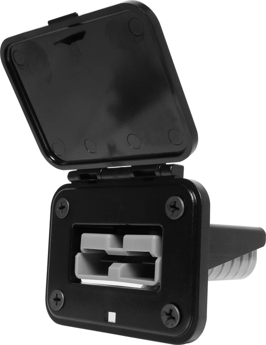 DC Power Connectors Panel Mount SB120 Anderson Style Connector With Flip Up Cover P7814