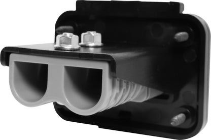 DC Power Connectors Panel Mount SB120 Anderson Style Connector With Flip Up Cover P7814