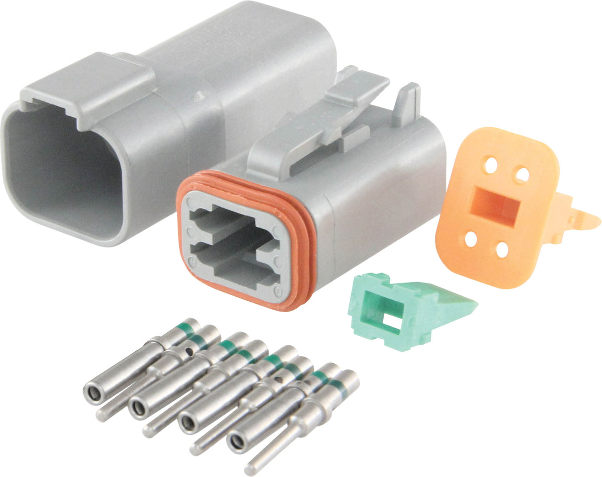 Weatherproof Pin Connector DC Power Connectors 4-pin 13A IP67 Weatherproof Connector P7884 ...