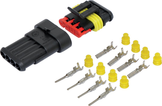 DC Power Connector Weatherproof Multipole DC Connector 4 pole 14A P7894