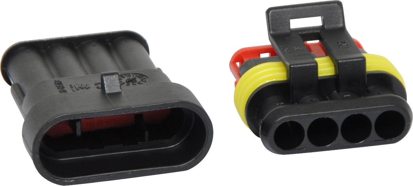 DC Power Connector Weatherproof Multipole DC Connector 4 pole 14A P7894