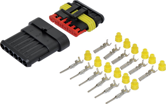 DC Power Connector Weatherproof Multipole DC Connector 6 pole 14A P7896