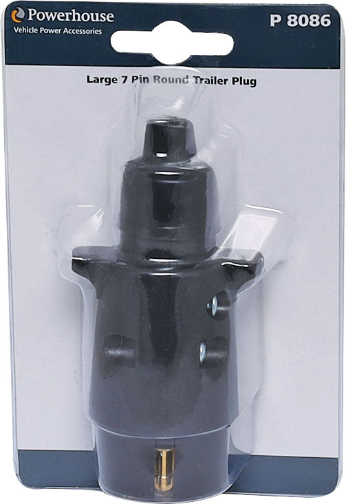 DC Power Connectors Large 7 Pin Round Trailer Plug P8086