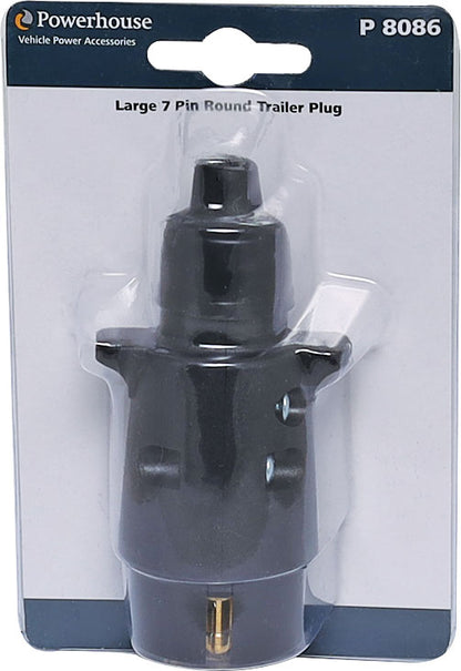 DC Power Connectors Large 7 Pin Round Trailer Plug P8086