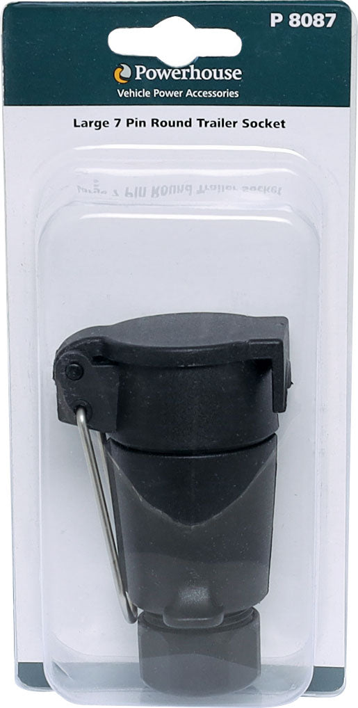DC Power Connectors Large 7 Pin Round Trailer Socket P8087