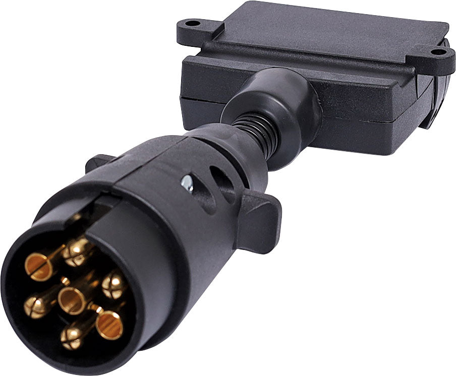 DC Power Connector Large 7 Pin Round Plug To 7 Pin Flat Socket Adapter P8088