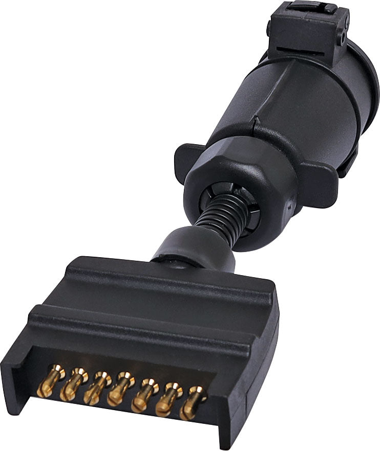 DC Power Connector 7 Pin Flat Plug To Large 7 Pin Round Socket Adapter P8089