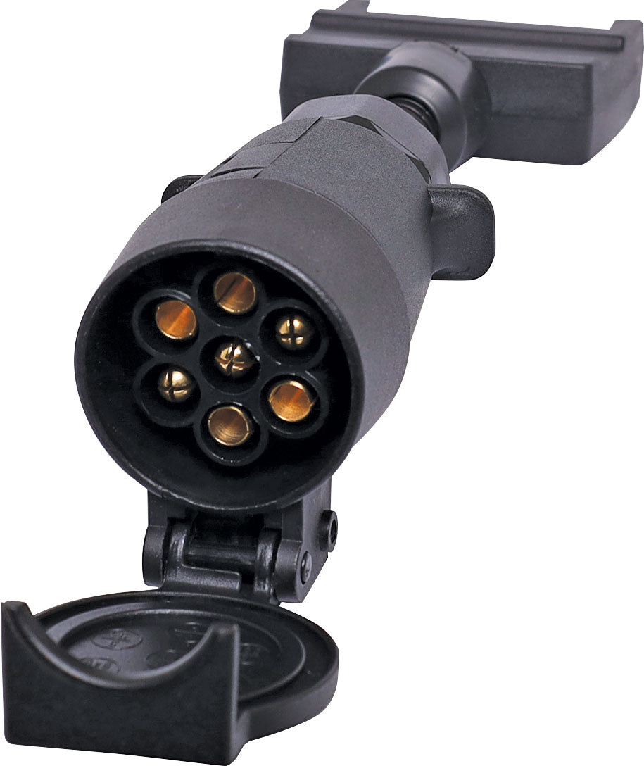 DC Power Connector 7 Pin Flat Plug To Large 7 Pin Round Socket Adapter P8089