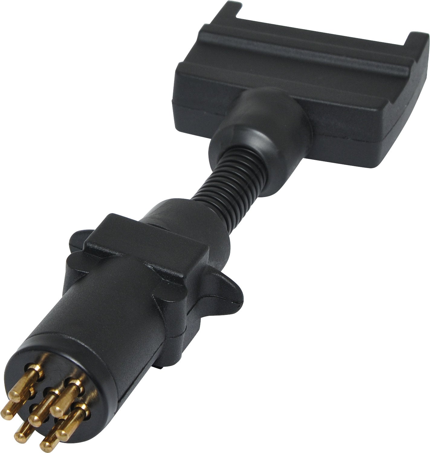 DC Power Connector 7 Pin Flat to 7 Pin Round Trailer Adapter P8090