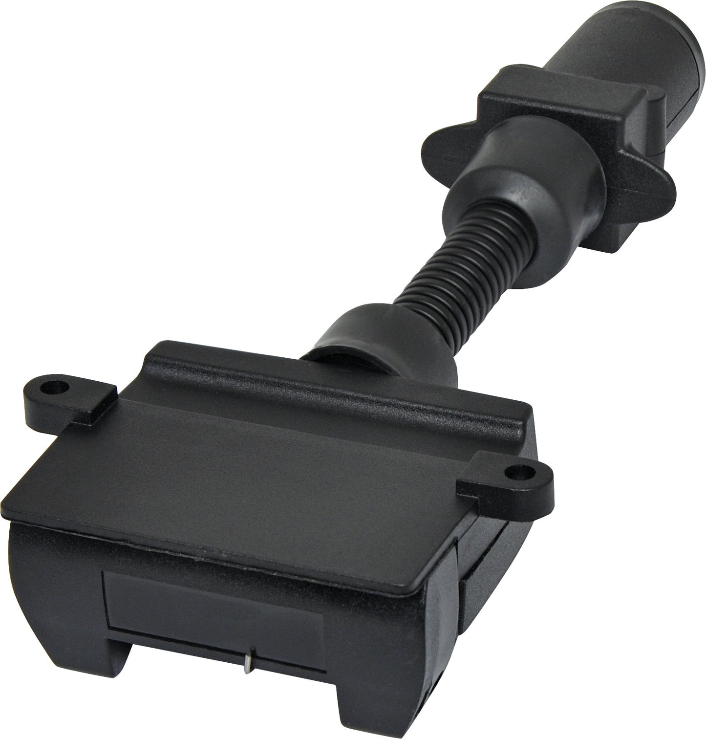 DC Power Connector 7 Pin Round to 7 Pin Flat Trailer Adapter P8091