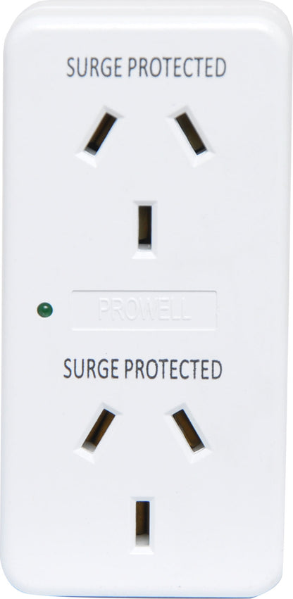 Power Boards & Filters Mains Double Adaptor With Surge Protection P8104