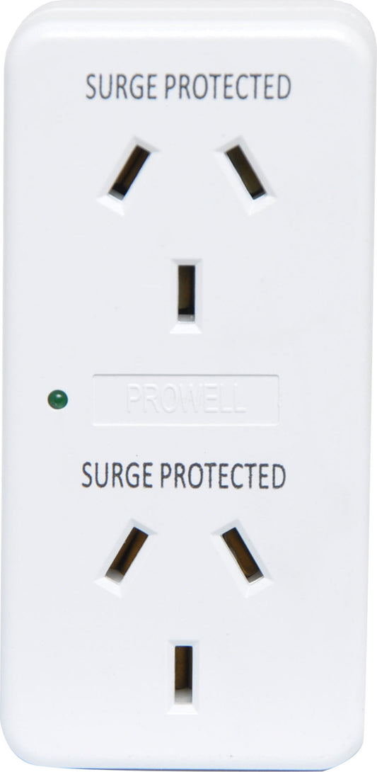 Power Boards & Filters Mains Double Adaptor With Surge Protection P8104