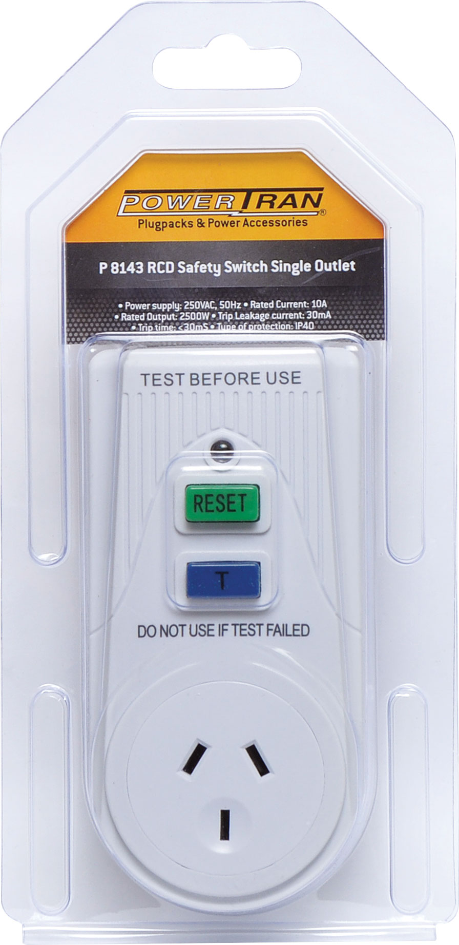 Power Boards & Filter Single Outlet RCD Safety Switch P8143