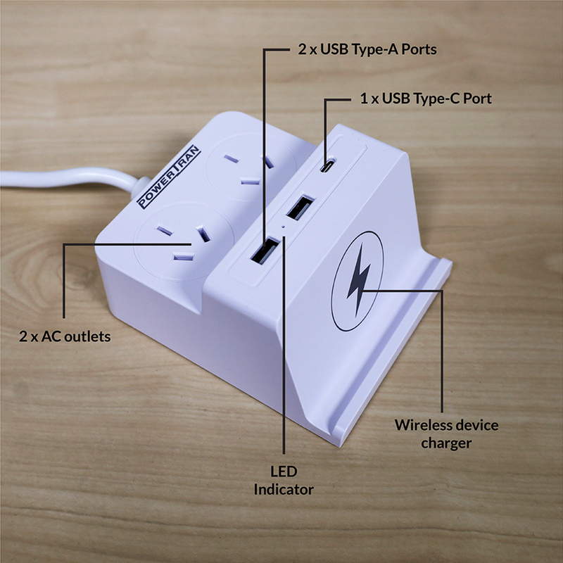 Mains Power Board With USB PD & Wireless Charging P8164