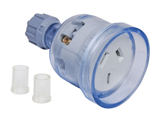 Mains Socket 3 Pin 10A Clear Heavy Duty P8232