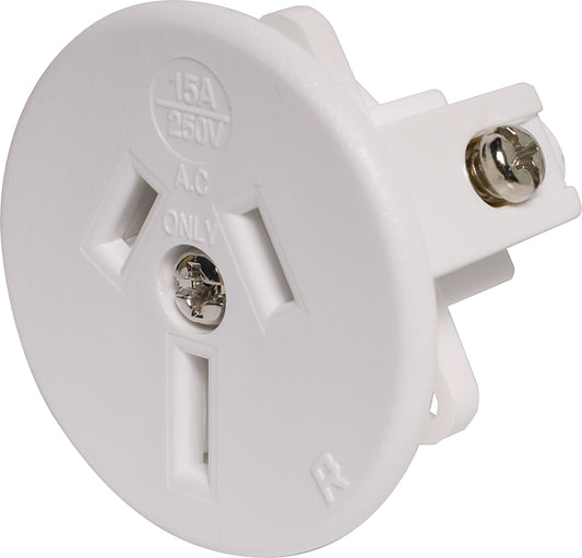 Mains Socket 3 Pin 15A Flush Mount (Rear Wire Entry) P8245A