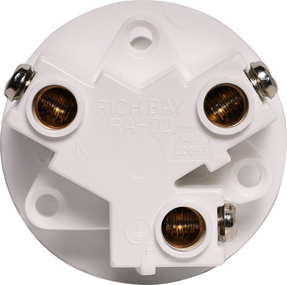 Mains Socket 3 Pin 15A Flush Mount (Rear Wire Entry) P8245A