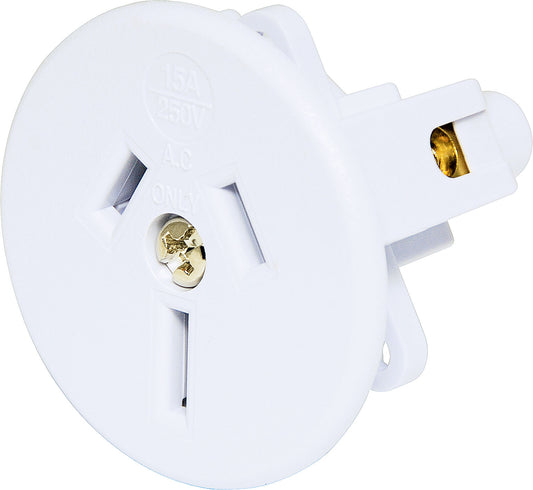 Mains Socket 3 Pin 15A Flush Mount (Side Wire Entry) P8249