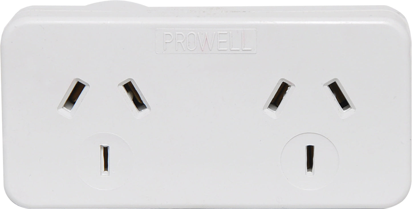 Power Boards & Filters Mains Double Right Adaptor P8250A