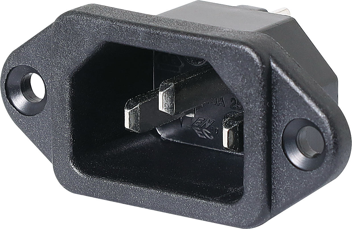 C14 Male Socket Chassis Mount 10A IEC P8320B