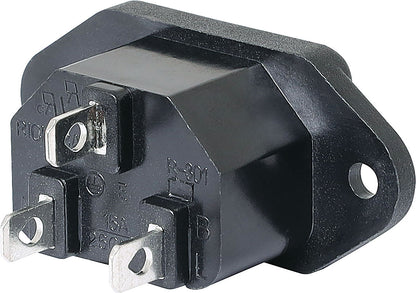 C14 Male Socket Chassis Mount 10A IEC P8320B