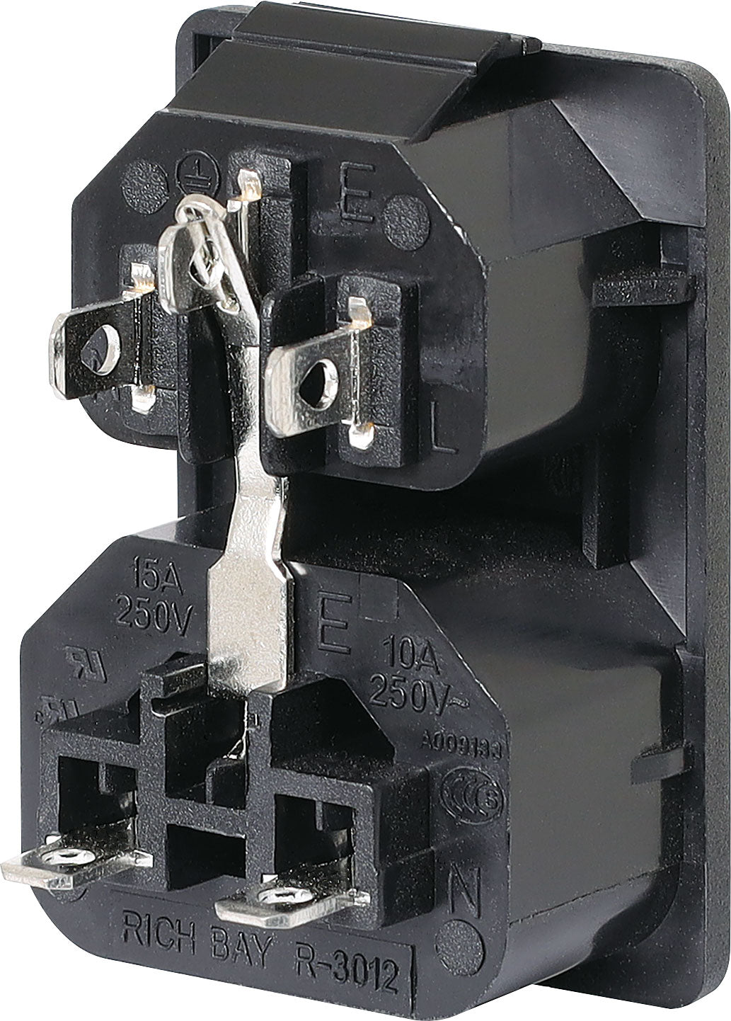 C13/C14 Socket Plug Combination Chassis Snap-In 10A IEC P8330A