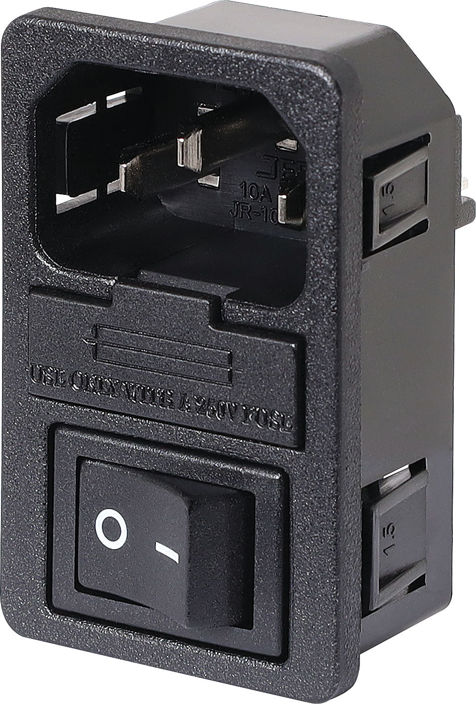 IEC Male Chassis Snap In Fused On/off Switch 10A P8341