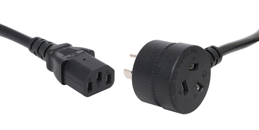 Extension Power Cable Piggyback to IEC C13 3 Pin Black 2m P8424