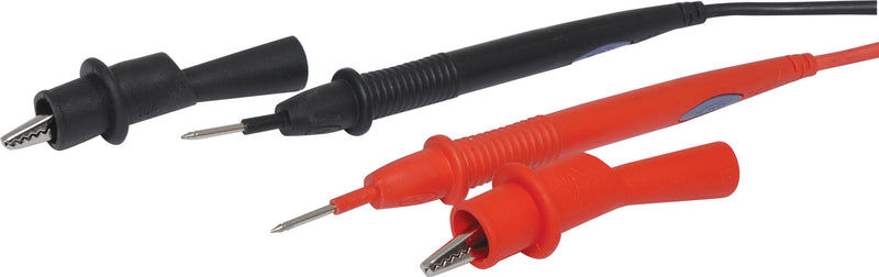 Crocodile Clip Test Probe Adapters Set of Red & Black P9184