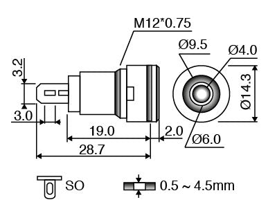 Banana & Binding Posts  Banana Socket Safety Type White P9269