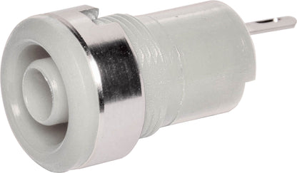 Banana & Binding Posts  Banana Socket Safety Type White P9269