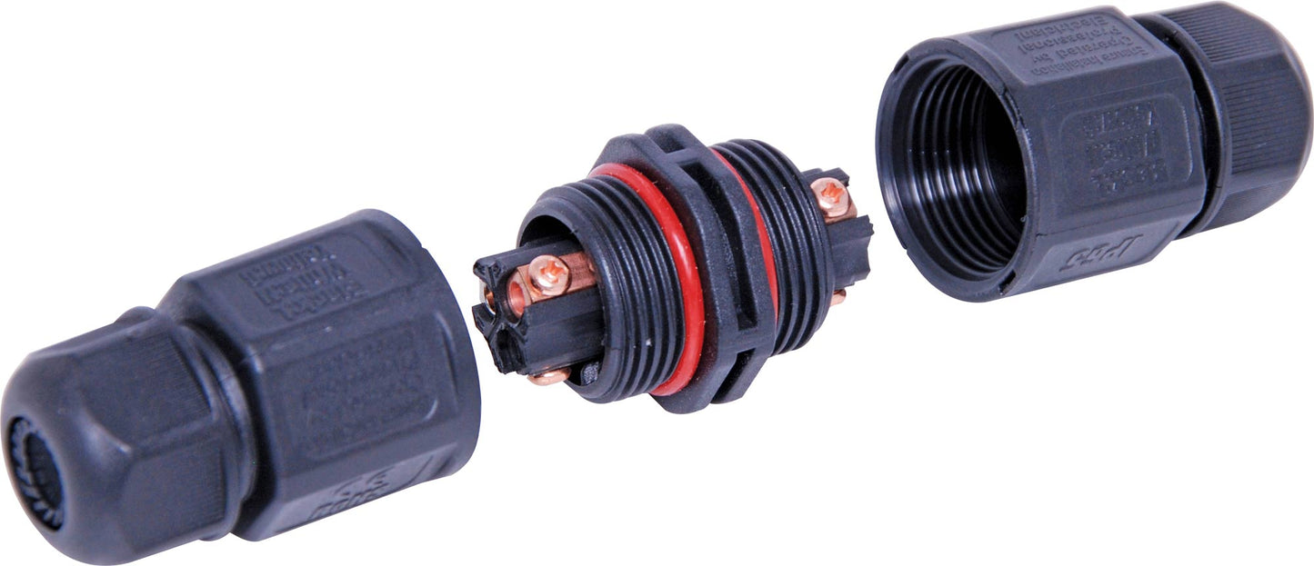 DC Power Connectors IP65 In-line Cable Waterproof Joiner 16A P9300B
