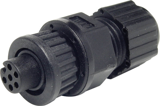 Circular Connector 6 Pin 2A Locking Female Line IP66 Waterproof Socket P9356