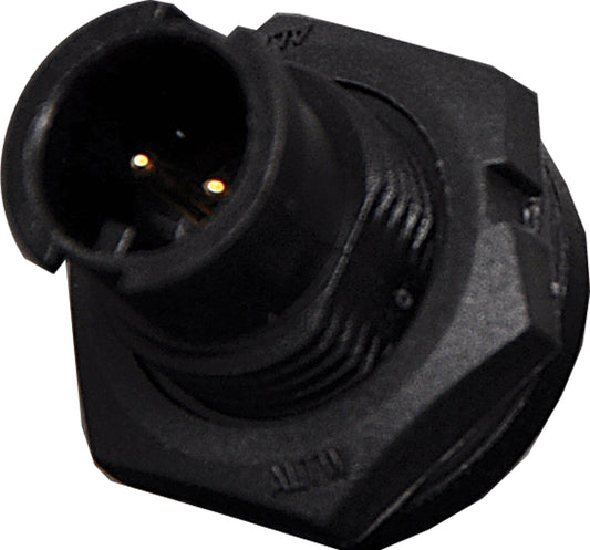 Circular Connector 2 Pin 5A Locking Male Chassis IP66 Waterproof Plug P9362