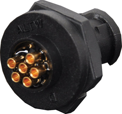 Circular Connector 6 Pin 2A Locking Male Chassis IP66 Waterproof Plug P9366