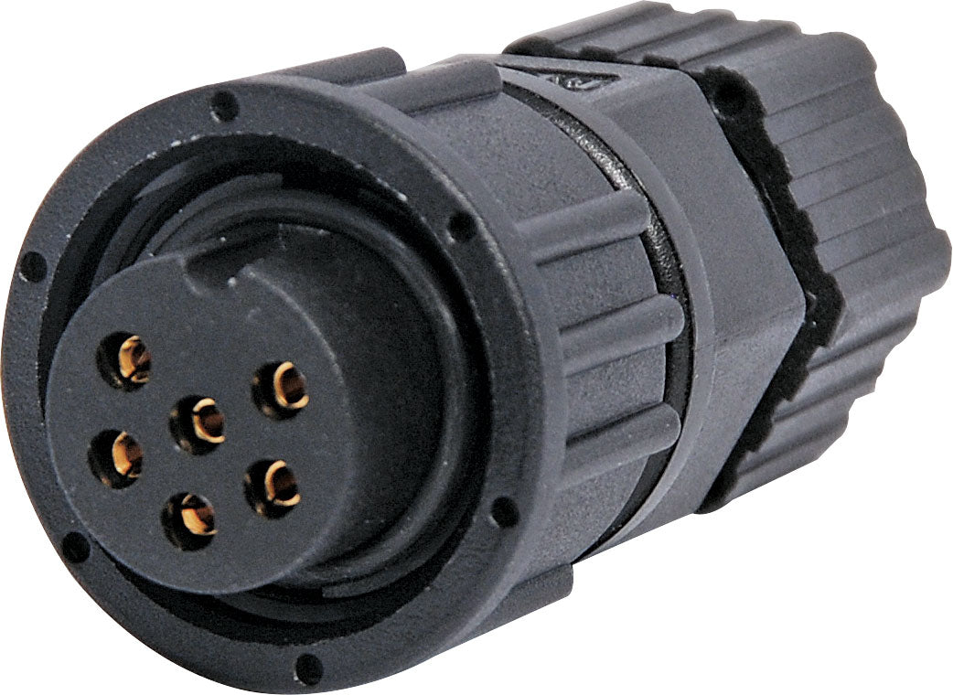 Circular Connector 6 Pin 5A Screw-On Female Line IP66 Waterproof Socket P9406