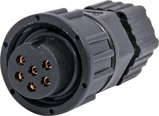 Circular Connector 6 Pin 5A Screw-On Female Line IP66 Waterproof Socket P9406